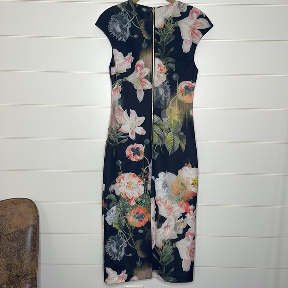 Ted Baker Floral Gown / Dress Excellent Condition Size 2 - Picture 7 of 11